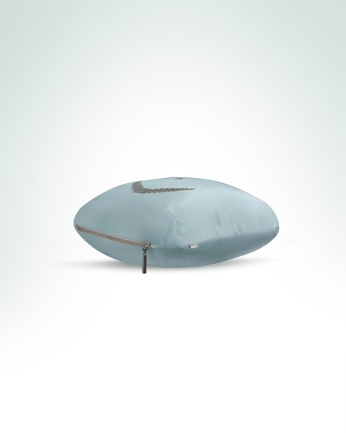 star & crescent bosphorus dawn silk cushion <br> <i> a light in the darkness</i>