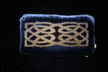 Celtic Knot Loch Blue Velvet Cushion <br> Forever intertwined