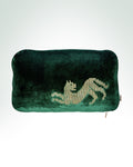 Leopard Caledonian Pine Velvet Cushion <br> <i> Answering to no one</i>