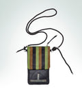 70's striped crossbody pouch for essentials