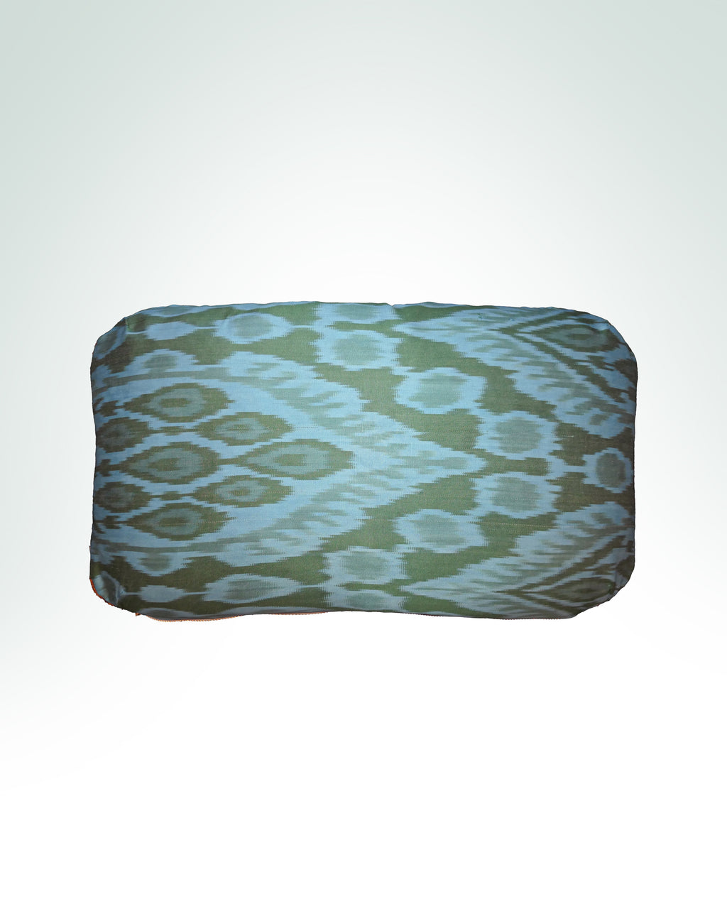 tiger's mantle reversible ikat cushion